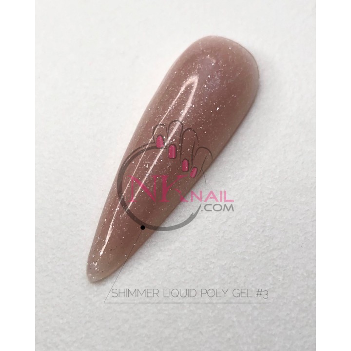 Жидкий полигель Crooz Shimmer Liquid Polygel №03, 15 мл